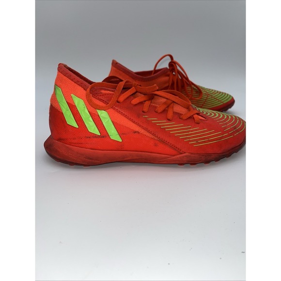 Adidas JR Predator Edge .3 Turf - Solar Red-Solar Green Size 5 - Picture 3 of 8